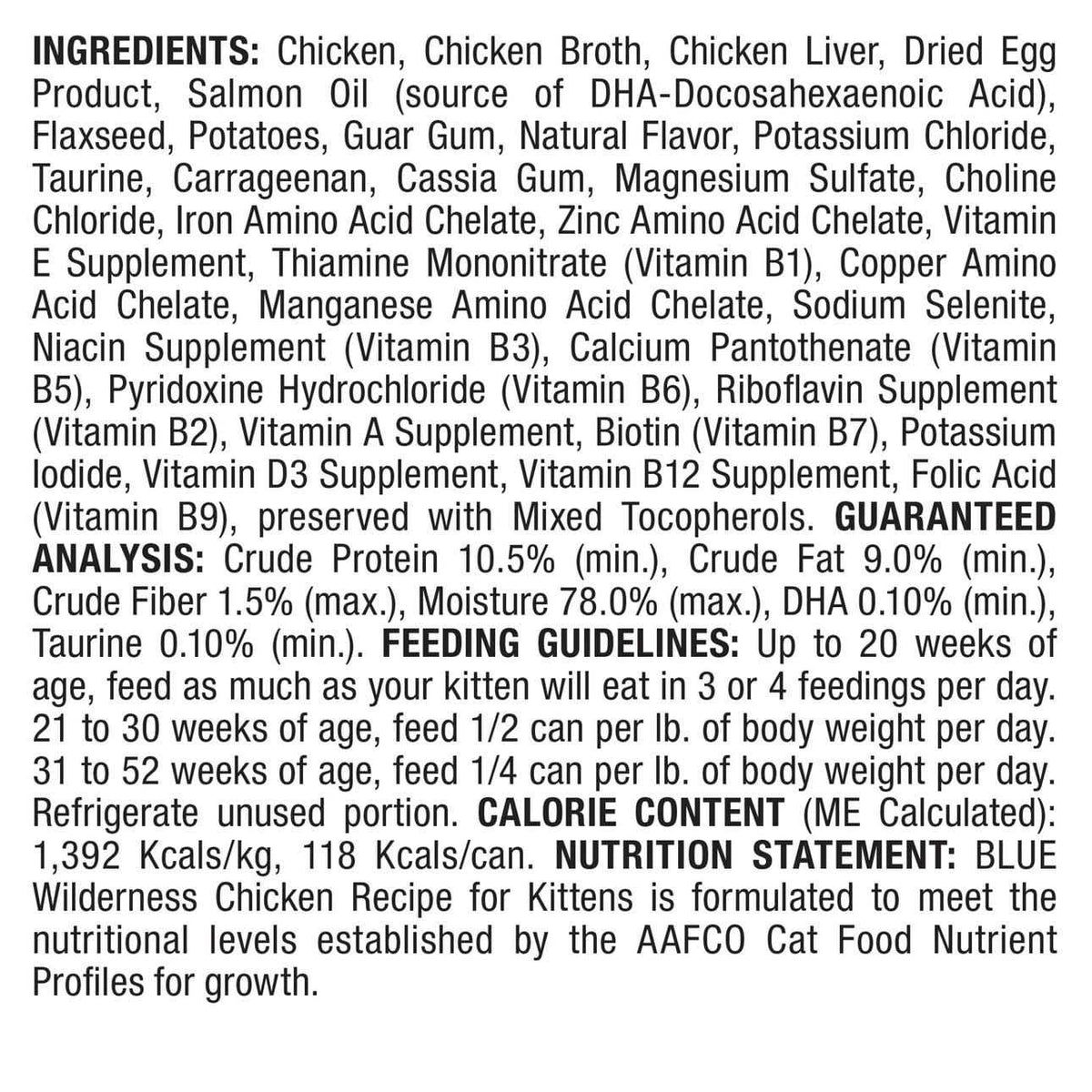 Grain Free Chicken Kitten Food M44763