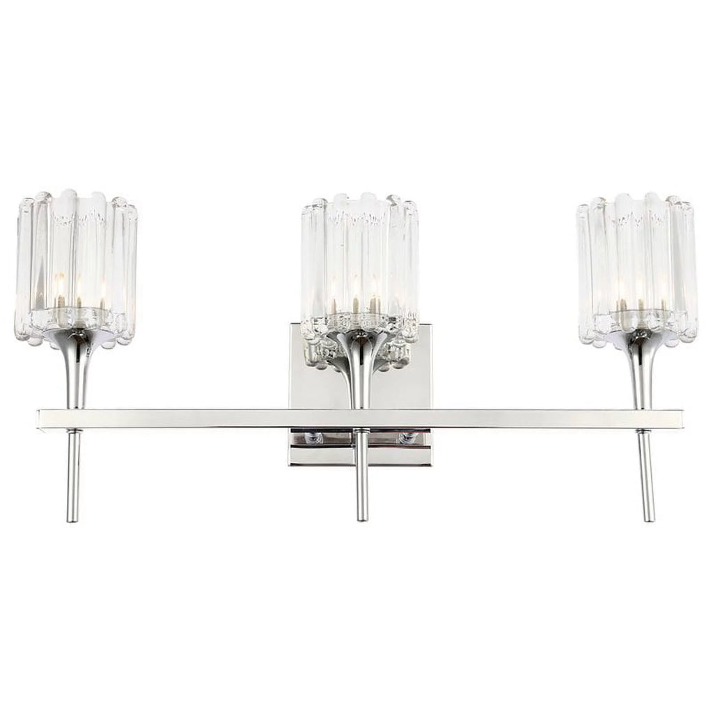 Chrome Glass Bath Light K2396