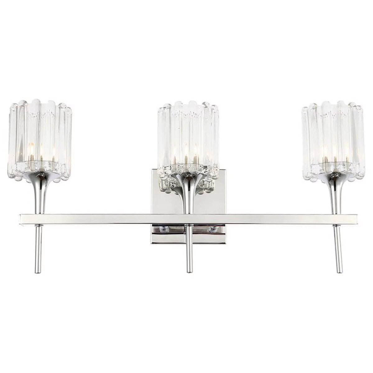Chrome Glass Bath Light K2396