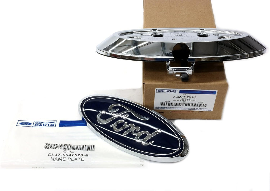 Ford F-150 Tailgate Back Up Camera Housing Bezel & Emblem X457719