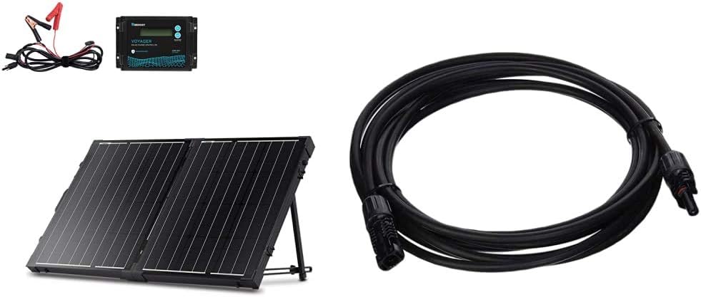 100 Watt 12 Volt Monocrystalline Portable Foldable Solar Panel Suitcase M158065