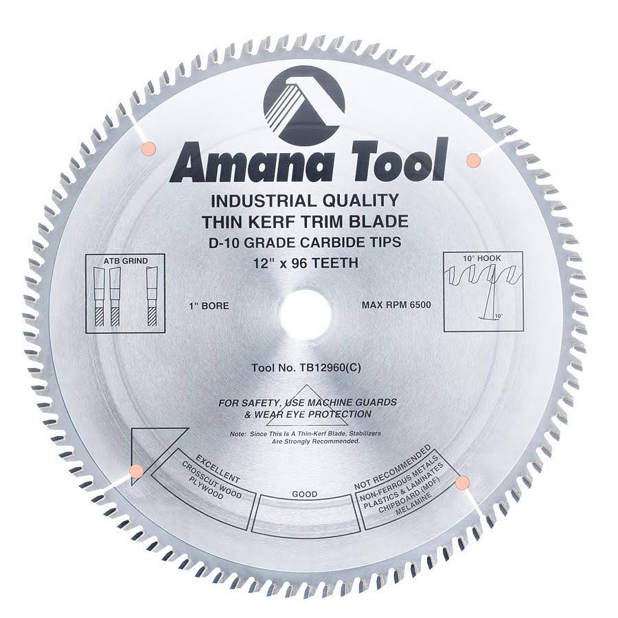 12 inch 96T Carbide Tipped Trim B701