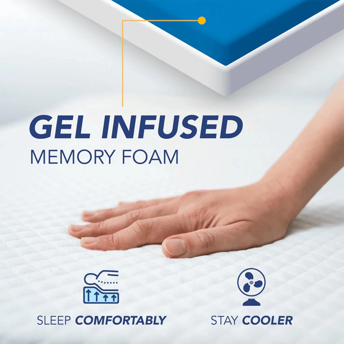 10-Inch Gel Memory Foam RV Mattress Short King Size B733713