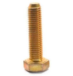 1/2 inch-13 x 6 1/2 inch Grade 8 Hex Cap Screw Alloy Steel Yellow Zinc Plated Pk 25 P486651