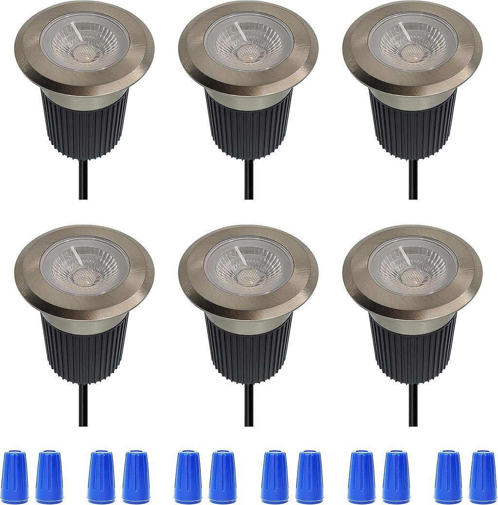 10W Low-Voltage IP67 Waterproof LED Landscape Lighting 6-Pack I5425