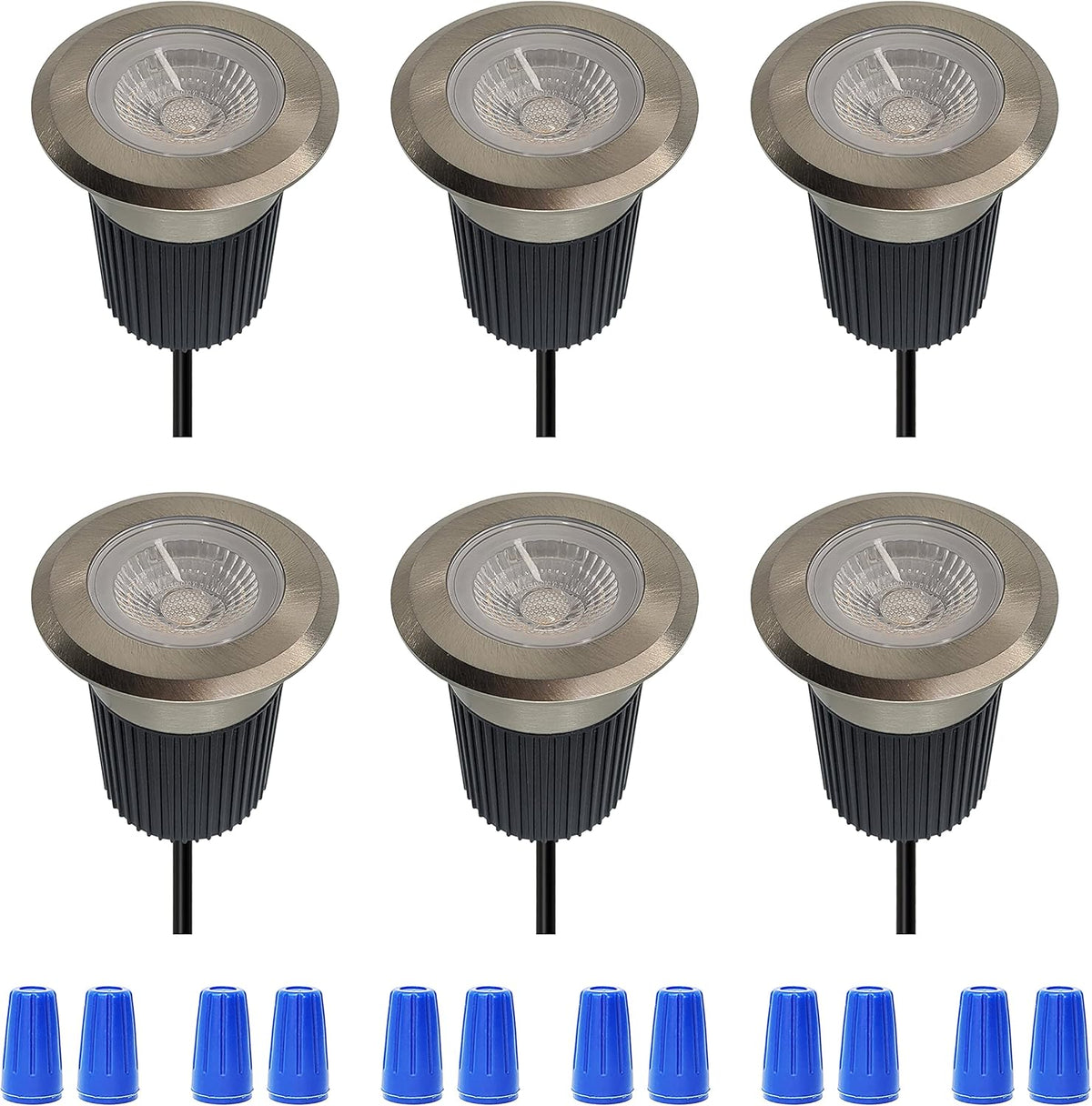 10W Low-Voltage IP67 Waterproof LED Landscape Lighting 6-Pack I5425