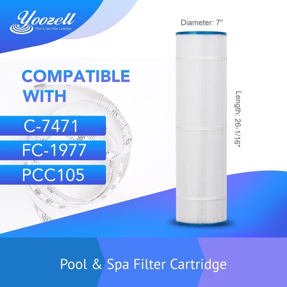 105Sq.ft Swimming Pool Replacement Filter Cartridge 4Pack F62330