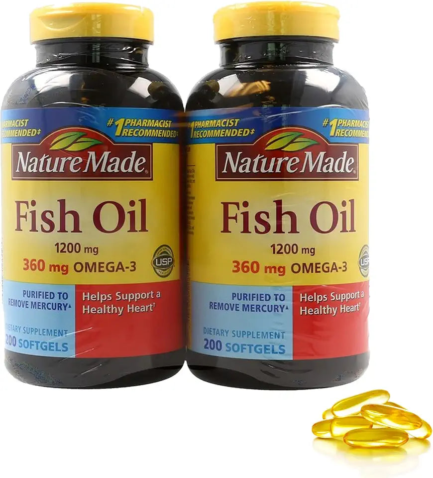 1200 mg Omega 3 Fish Oil Softgels F839996