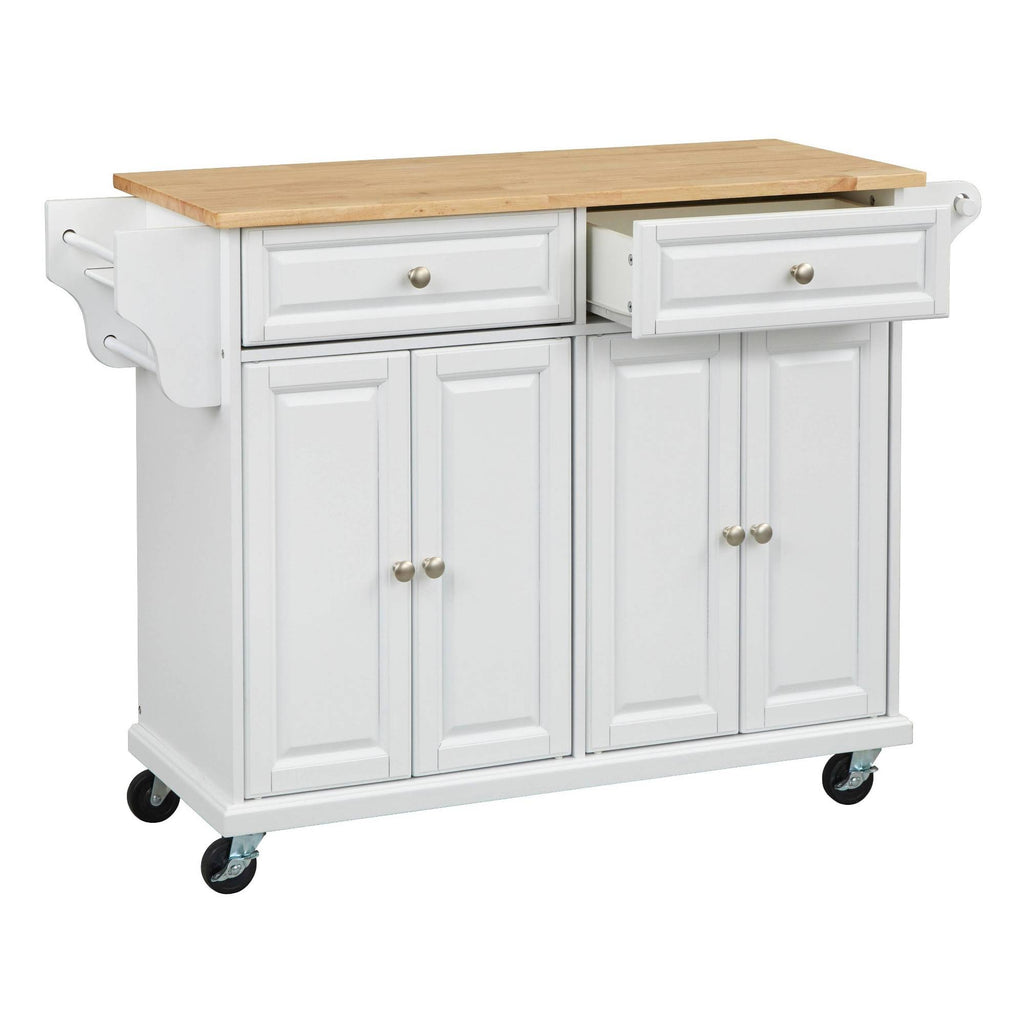 White Kitchen Cart U346336