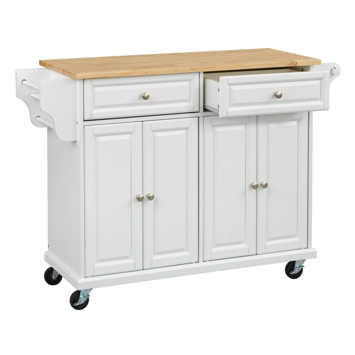 White Kitchen Cart U346336