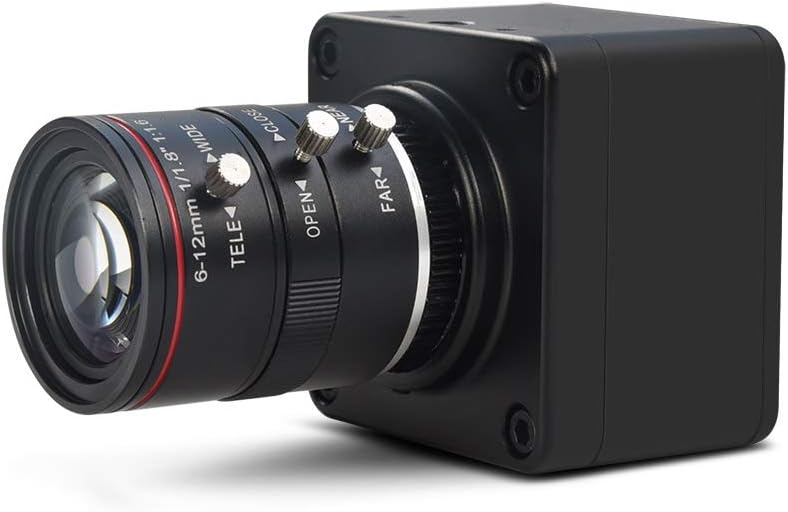 4K USB Camera with 6-12mm Varifocal Manual Lens Webcam K39450
