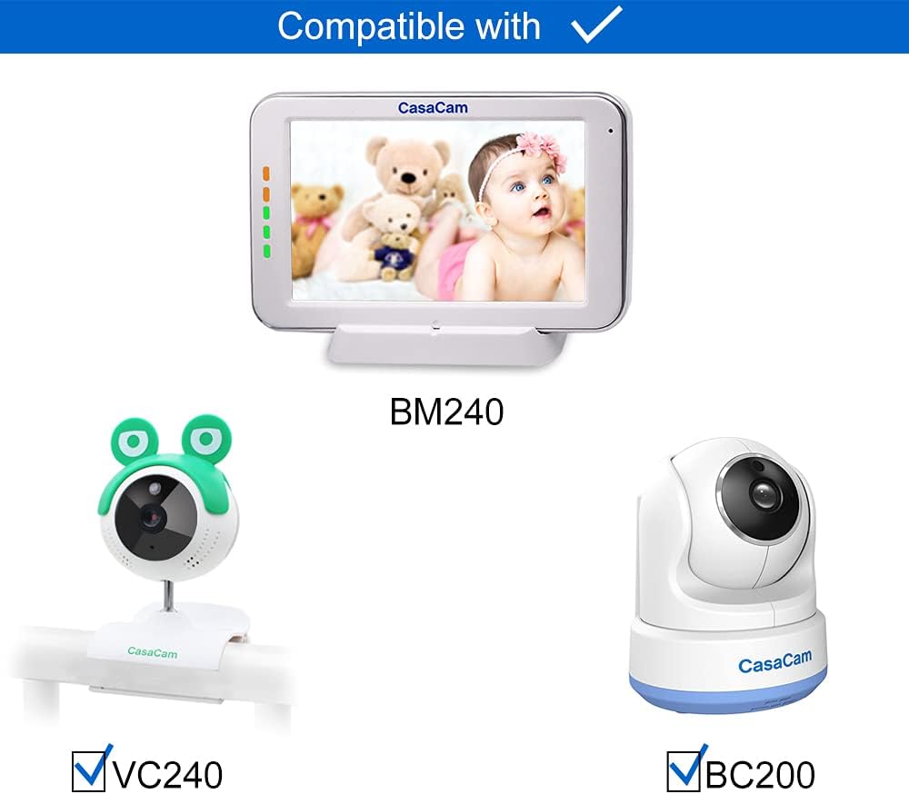 Video Baby Monitor with 5 Touchscreen and HD Clip Camera Y703315