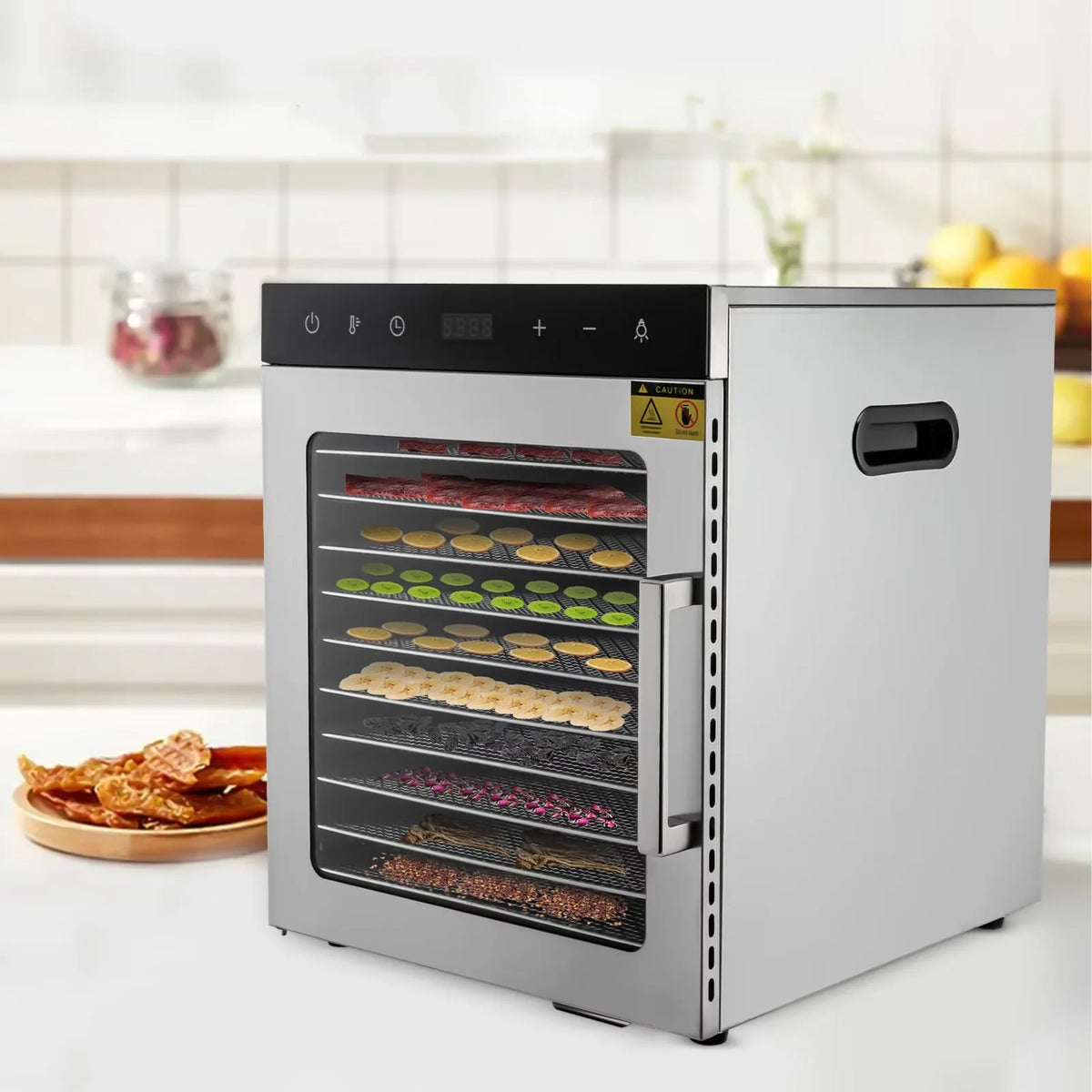 10-Tray Stainless Steel Food Dehydrator L6647