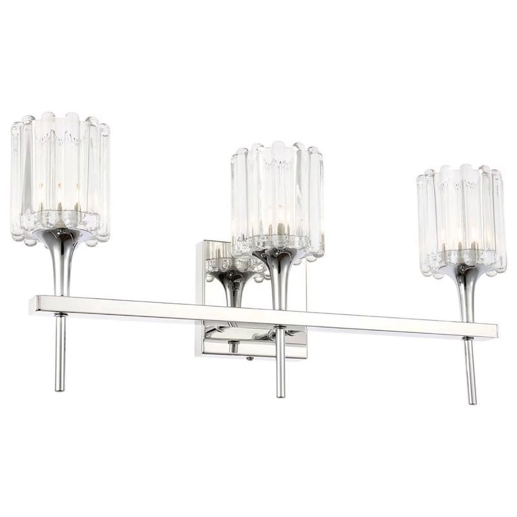 Chrome Glass Bath Light K2396