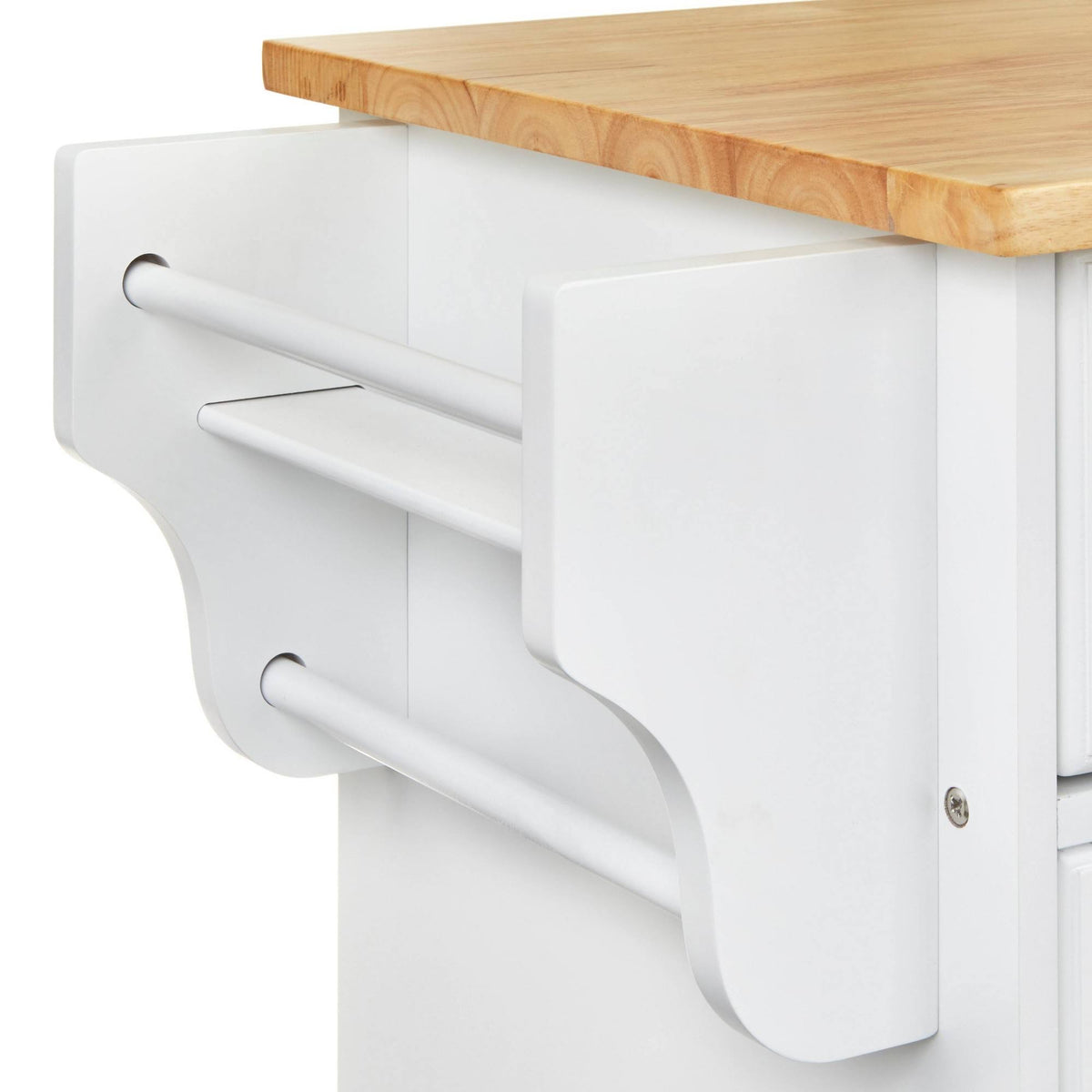 White Kitchen Cart U346336