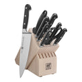 10 Pc Knife Set with White Rubberwood Block C567666