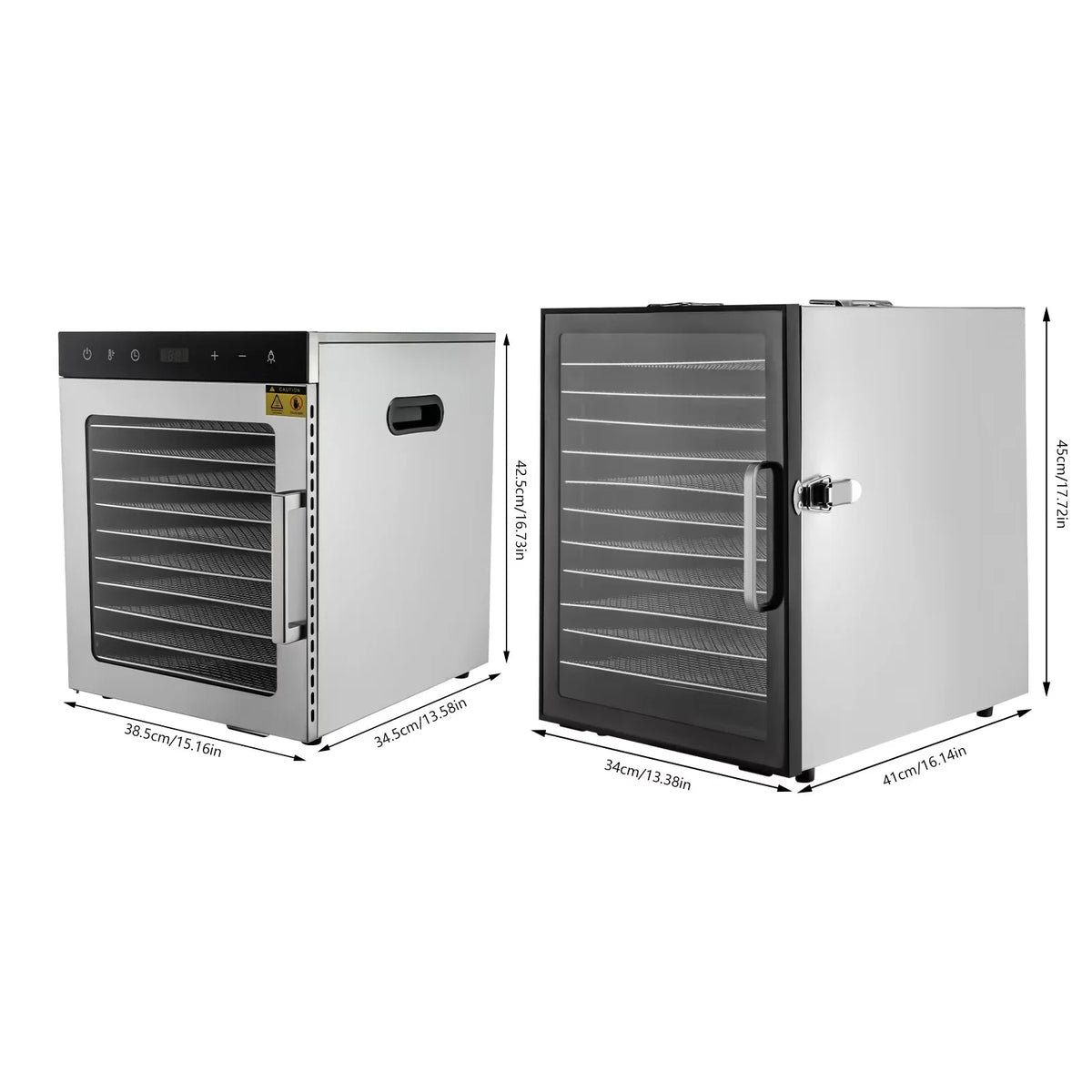 10-Tray Stainless Steel Food Dehydrator L6647