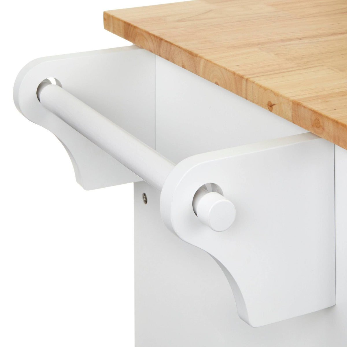 White Kitchen Cart U346336