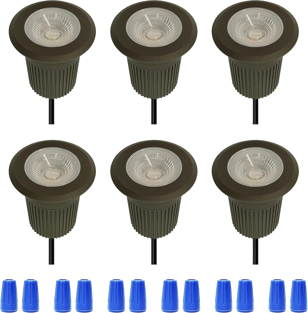 10W Low-Voltage IP67 Waterproof LED Landscape Lighting 6-Pack I5425