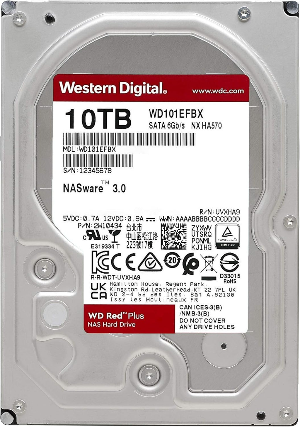 10TB NAS Internal Hard Drive HDD U9384