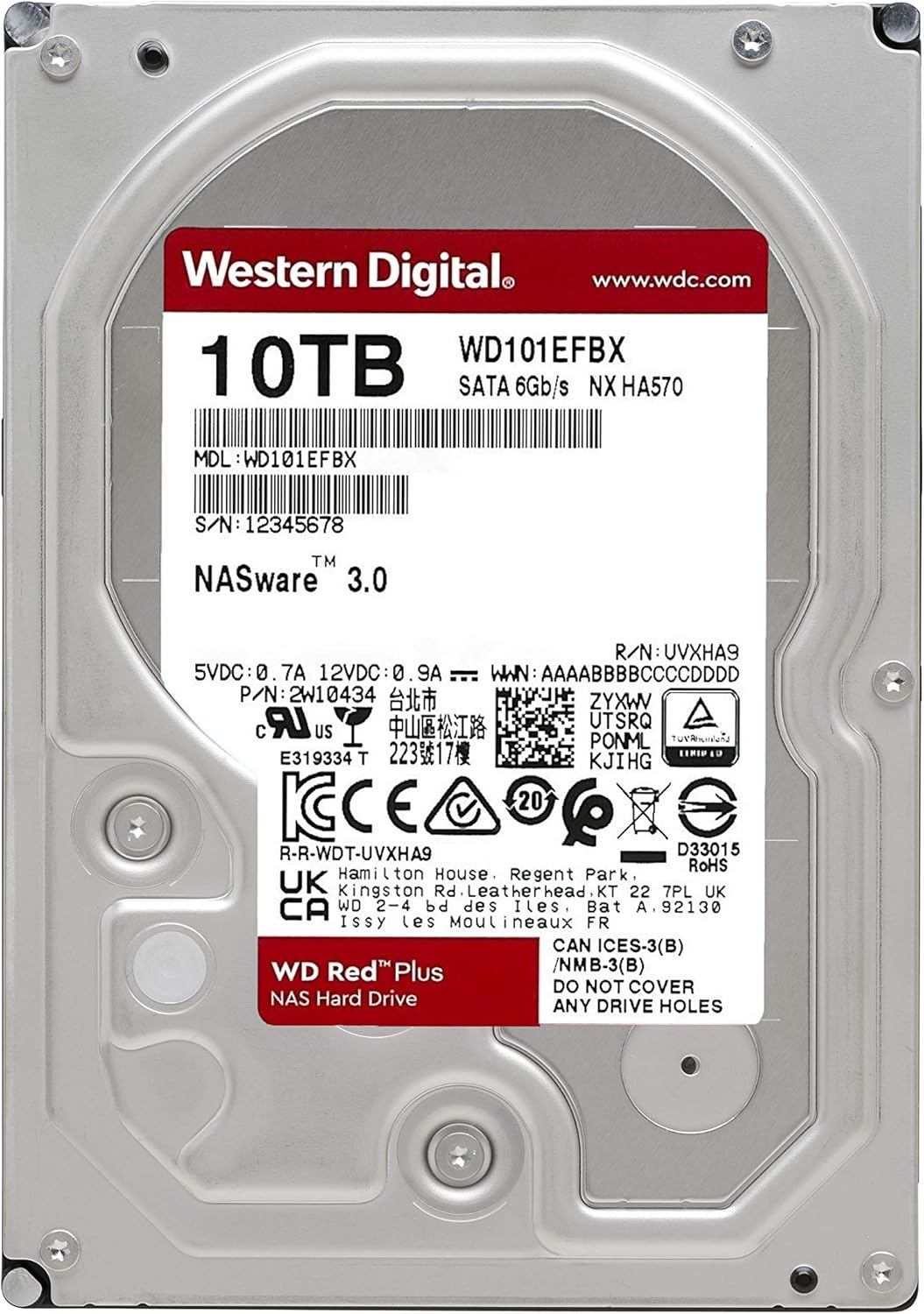 10TB NAS Internal Hard Drive HDD U9384
