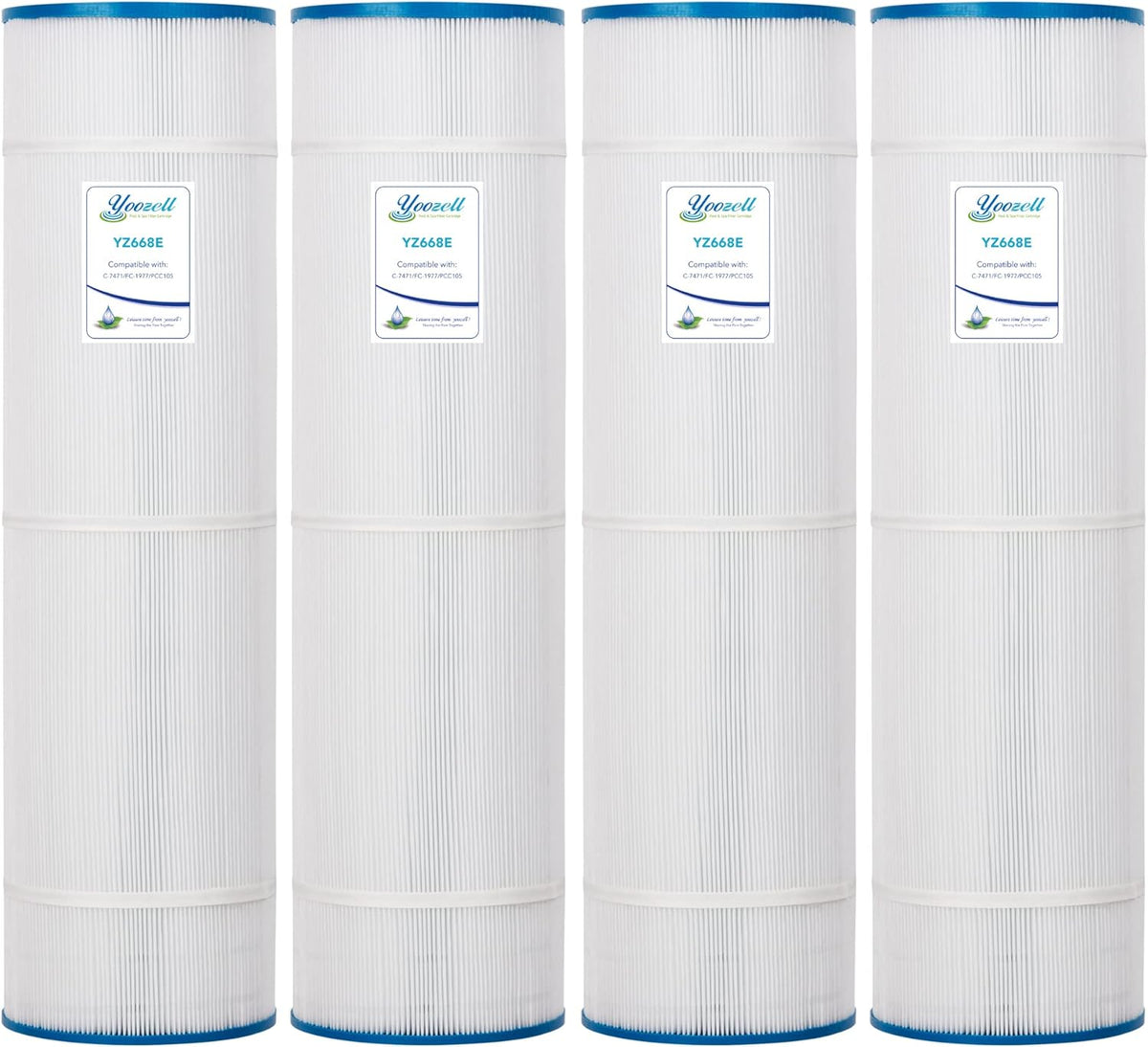 105Sq.ft Swimming Pool Replacement Filter Cartridge 4Pack F62330