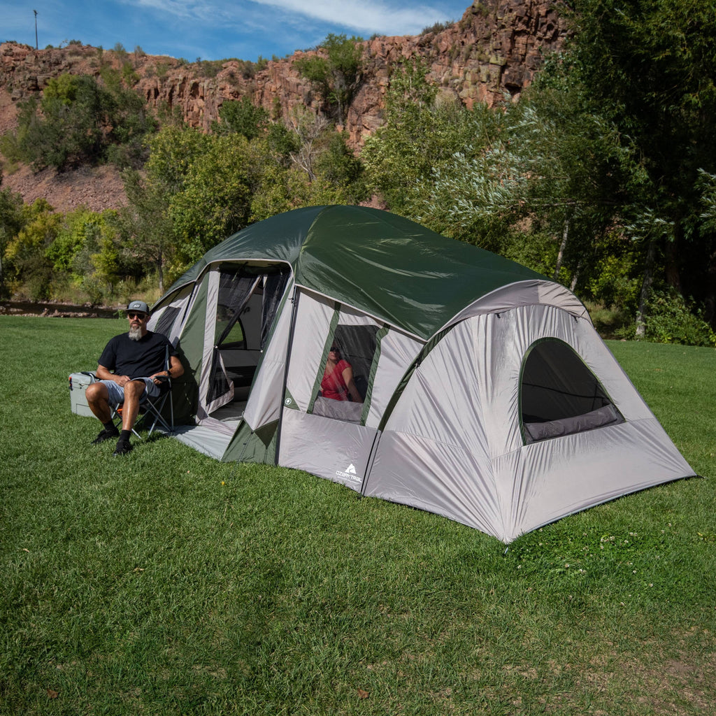10-Person 3-Room Tent with Shade Awning Y3347