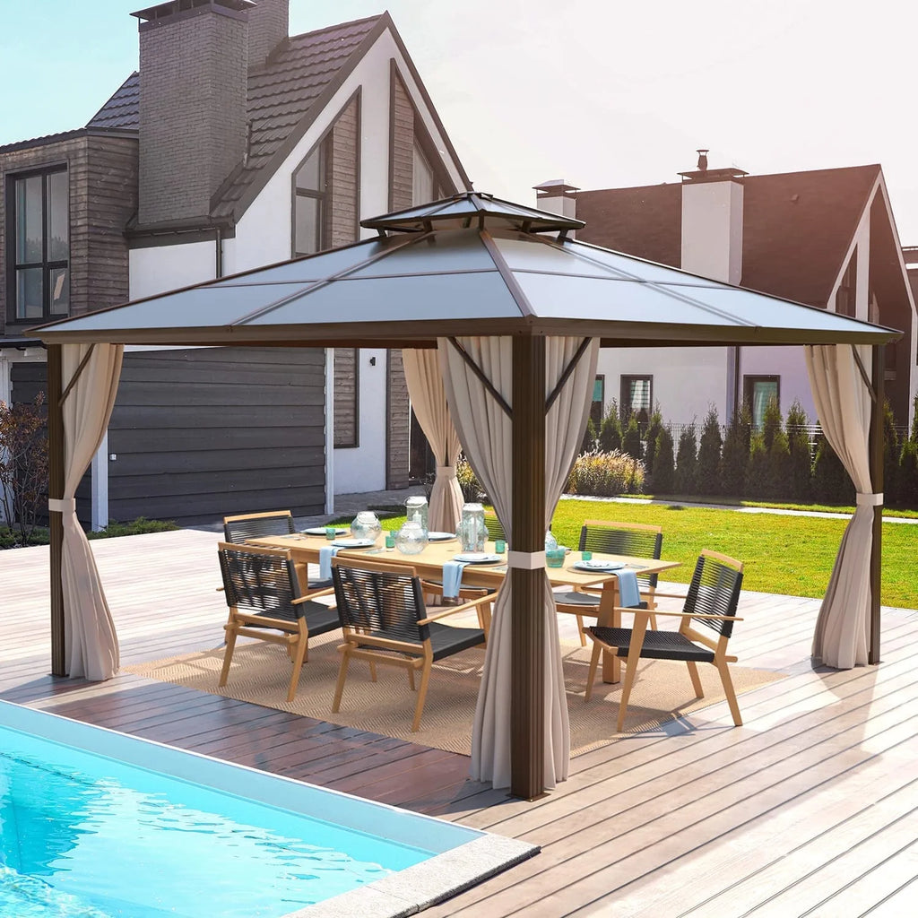 10' x 13' Hardtop Aluminum Gazebo U3283