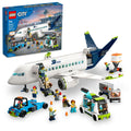 Airplane Building Toy Set with Passenger Bus and Minifigures F444352