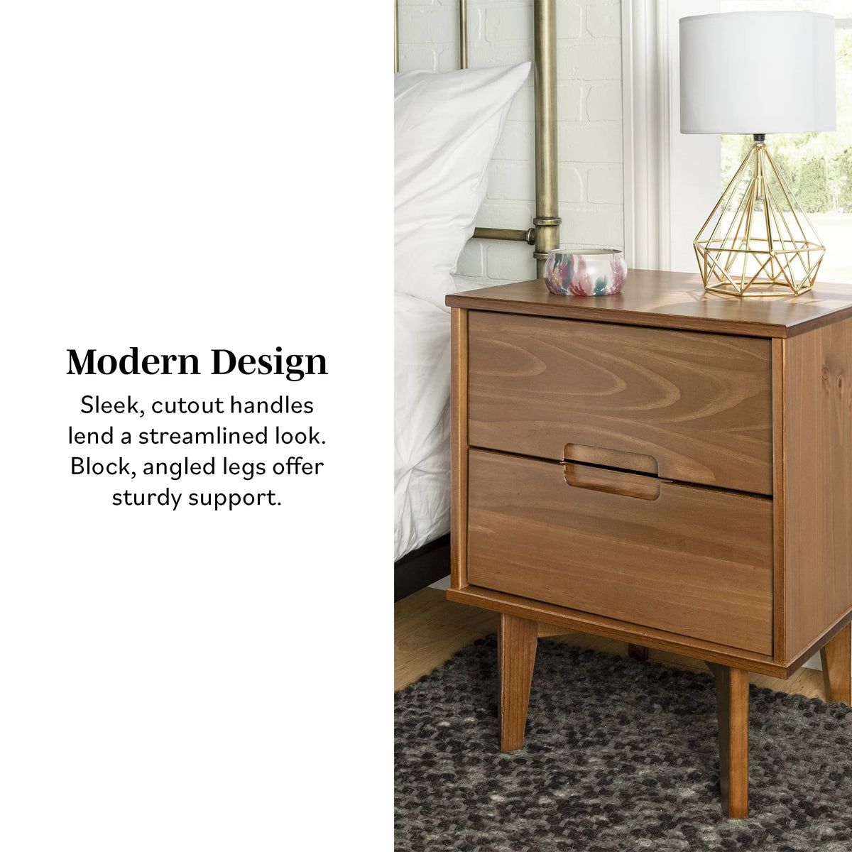 2-Drawer Nightstand H145