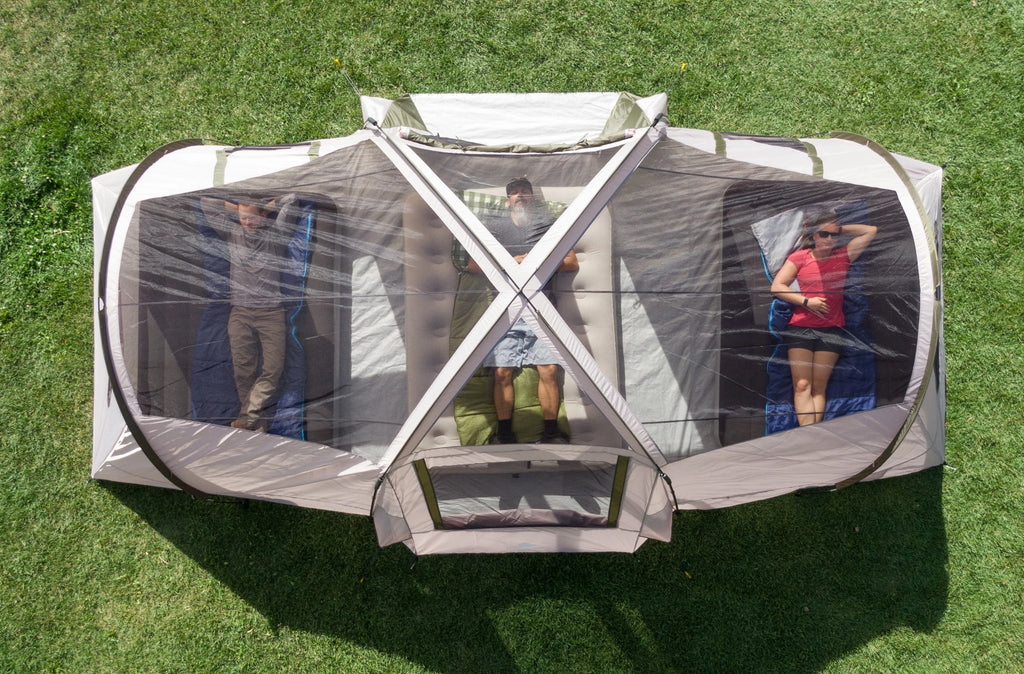 10-Person 3-Room Tent with Shade Awning Y3347