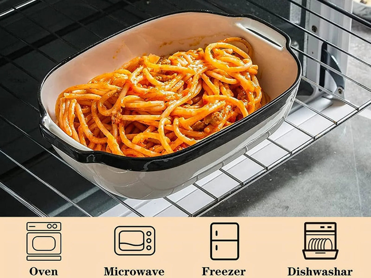 Ceramic Baking Dish Set of 4 with Carry Handles G4204